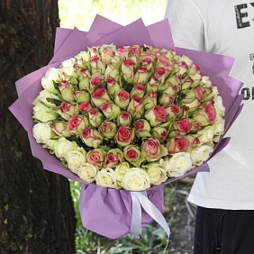 Букет из 101 роза микс №165