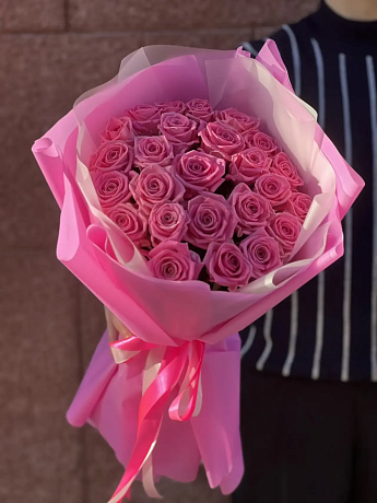 Букет из роз сорта Аква - Фото 1