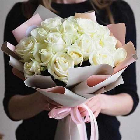 Букет из жемчужных роз - Фото 1