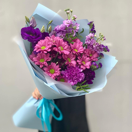 Букет цветов со вкусом XS голубой - Фото 1
