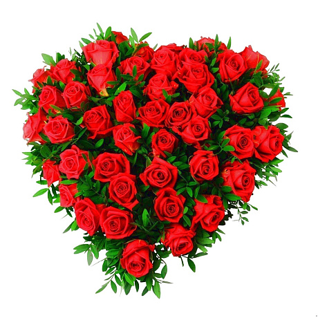 Букет из роз Красное сердце - Фото 1