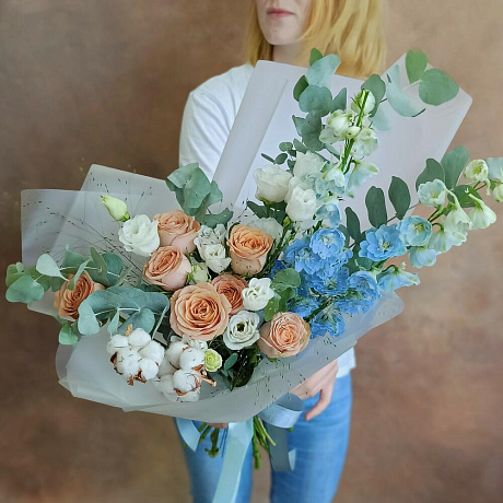 Букет цветов Жемчужная роса  №161 - Фото 1