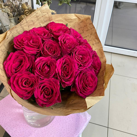 Букет цветов Письмо Бордо - Фото 1