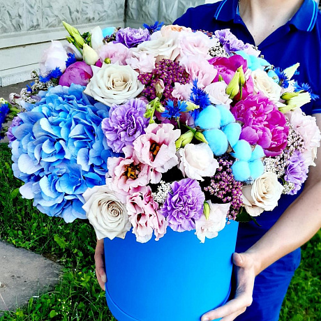 Букет цветов Синий Бархат №161 - Фото 1