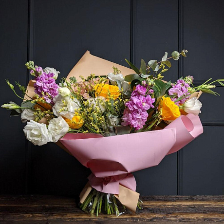 Букет с Маттиолой №164 - Фото 1