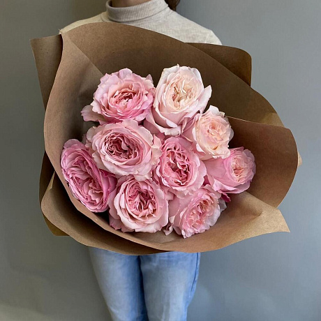 Букет цветов Розовый зефир №164 - Фото 1
