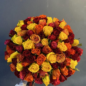 Яркий микс из роз "L" №161