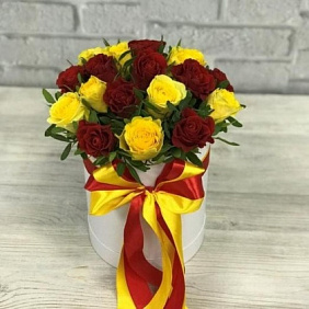 Коробка цветов №176