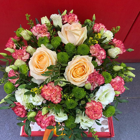 Букет цветов Кремовый шик №161 - Фото 1