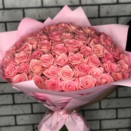 Букет из 77 роз - Фото 1