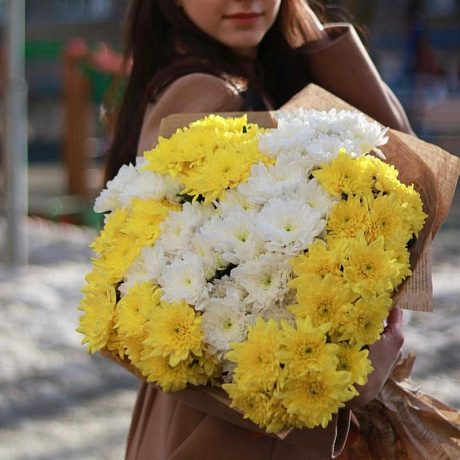 Букет кустовых хризантем №169 - Фото 1