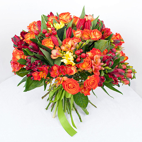 Букет цветов Золотая осень №160 - Фото 1