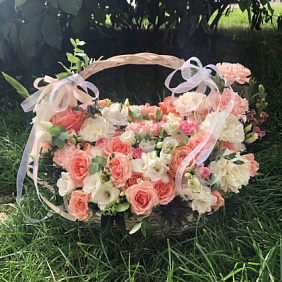 Корзина с цветами №538