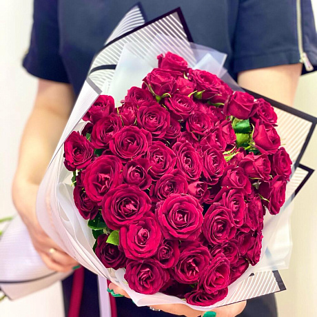 Букет из кустовой розы №171 - Фото 1