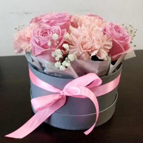 Цветы в коробке №612 - Фото 1