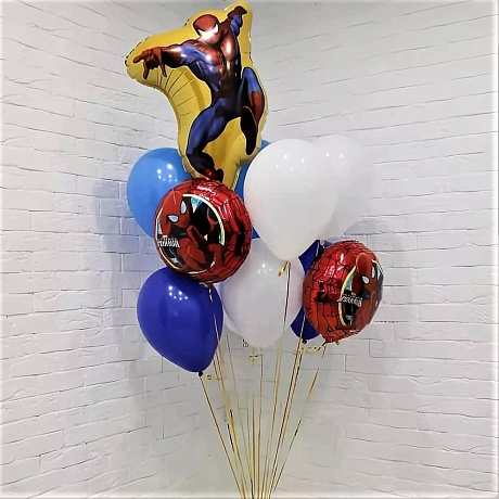 Композиция из шаров Человек-паук - Фото 1