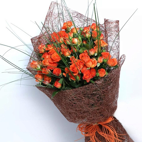 Букет цветов Оранжевый сад - Фото 1