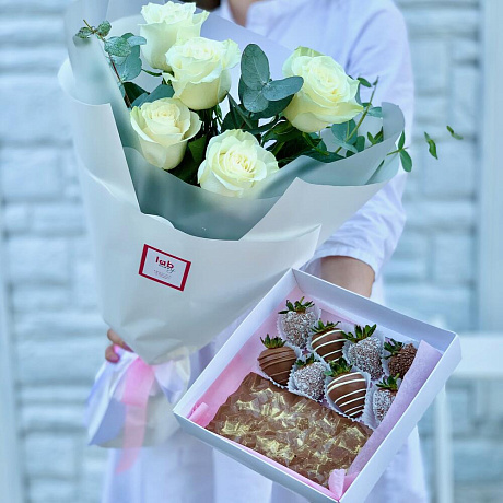 Букет Комбо Jr. розы - Фото 1