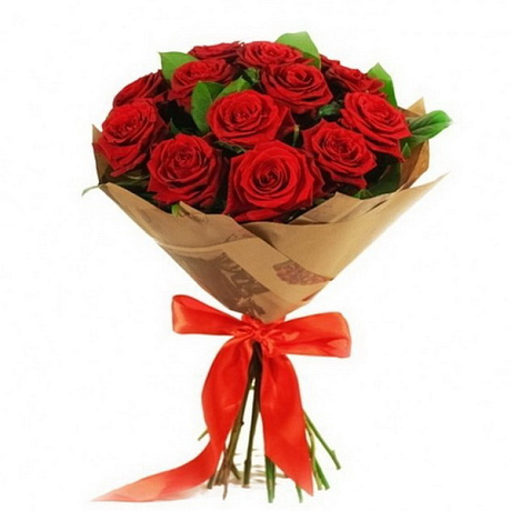 Букет из 11 красных роз №164 - Фото 1