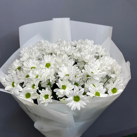 Букет из белых хризантем №171 - Фото 1