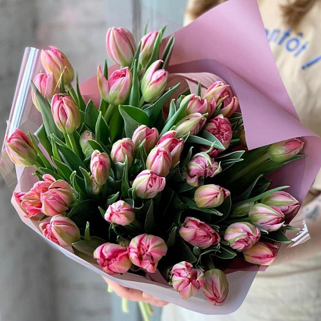 Букет тюльпанов ,,Весеннее настроение - Фото 1