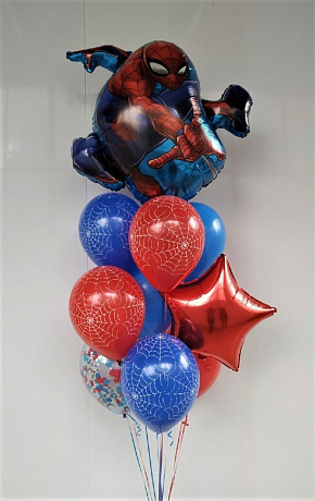Композиция из шаров Вперёд,Человек-паук - Фото 1