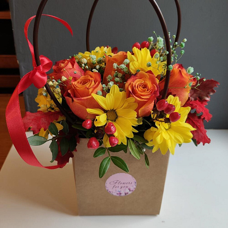 Цветы в коробке №945 - Фото 1