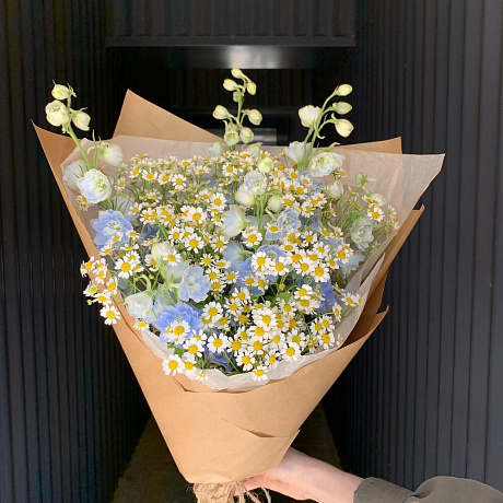 Букет полевой Солнечное небо - Фото 1