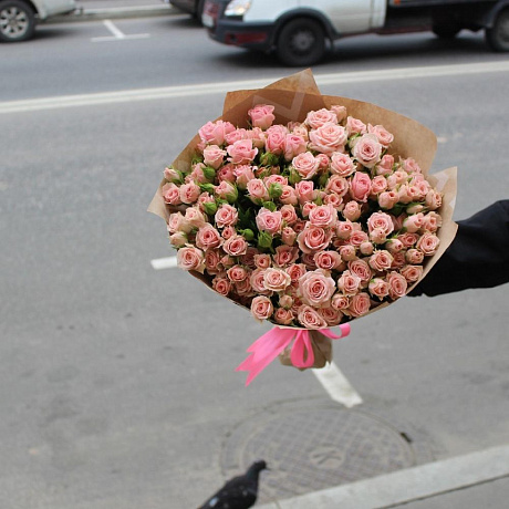 Роза кустовая 29 штук №161 - Фото 1