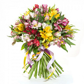 Букет из 25 альстромерий №160