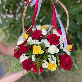 Корзина с цветами №426