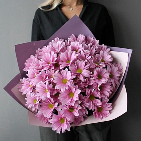 Букет с Хризантемой "Нежность любимой"