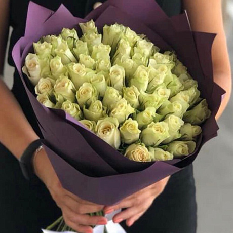 Букет из 51 кенийской розы №161 - Фото 1