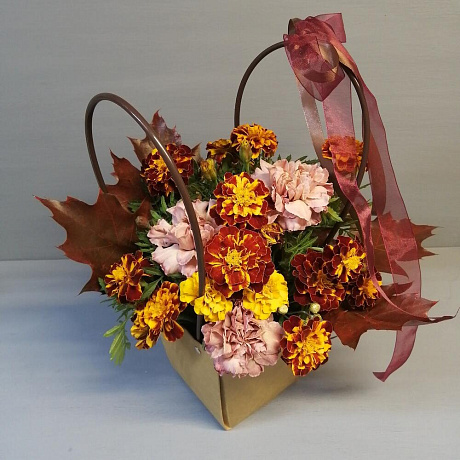 Букет цветов Осенний комплимент №162 - Фото 1