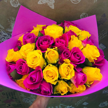 Моно букет из 39 роз - Фото 1