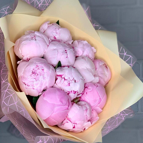 Букет цветов Пиономания №165 - Фото 1