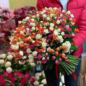101 микс. Кустовые розы