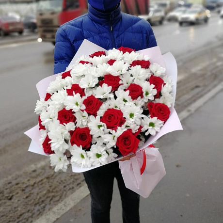 Букет цветов Романтика №169 - Фото 1
