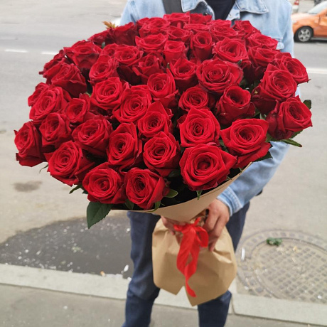 Букет из 51 розы №183 - Фото 1