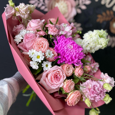 Букет цветов Розовый фламинго №171 - Фото 1