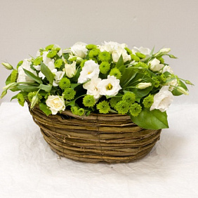 Корзина цветов Bianco