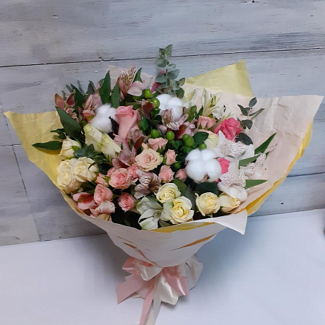 Букет цветов Изящное кружево - Фото 1