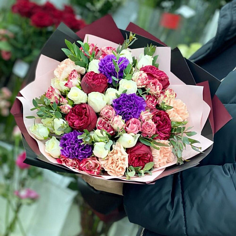 Букет цветов Яркость мысли - Фото 1