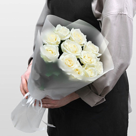 Букет из роз в упаковке