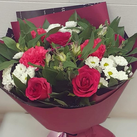 Букет цветов Малинка №170 - Фото 1