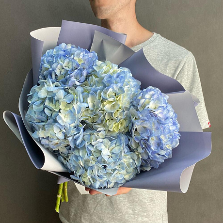 Букет из 5 гортензий №166 - Фото 1