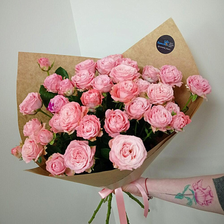 Кустовые пионовидные розы №167 - Фото 1