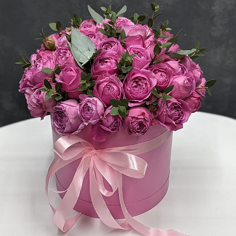 Букет цветов misty bubbles в коробке - Фото 1