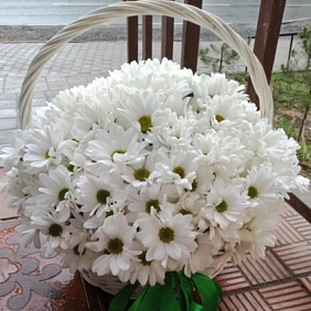 Композиция из цветов "Корзина нежность" №161