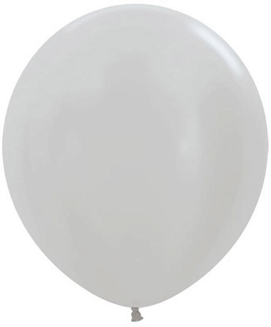Большой серебряный шар - 76 см. - Фото 1